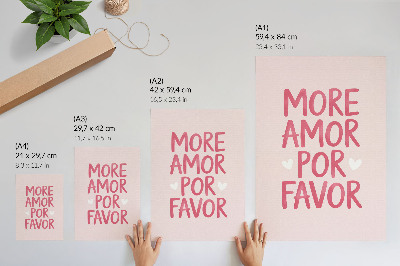 Wall print Love text
