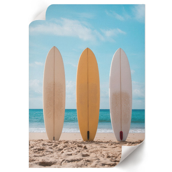 Surfing beach poster