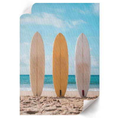 Poster Surfing beach