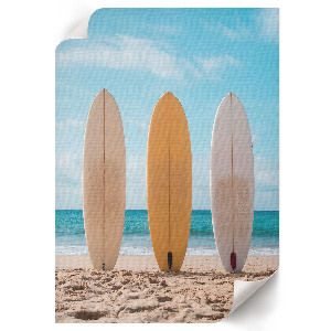 Surfing beach poster