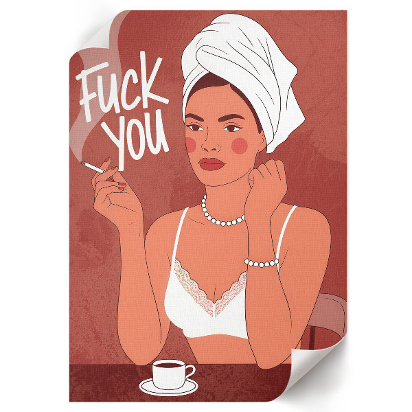 Art print Self-confident