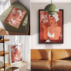 Art print Self-confident