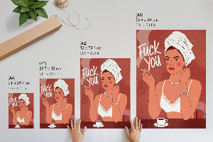 Art print Self-confident