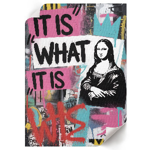Poster with street art motif