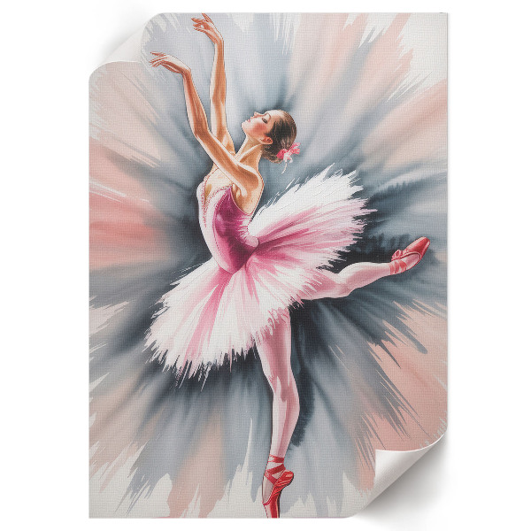 Wall print Painting of a ballerina
