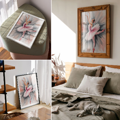 Wall print Painting of a ballerina