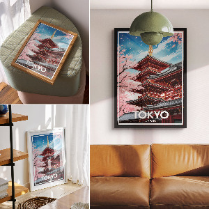 Art print featuring Tokyo, Japan