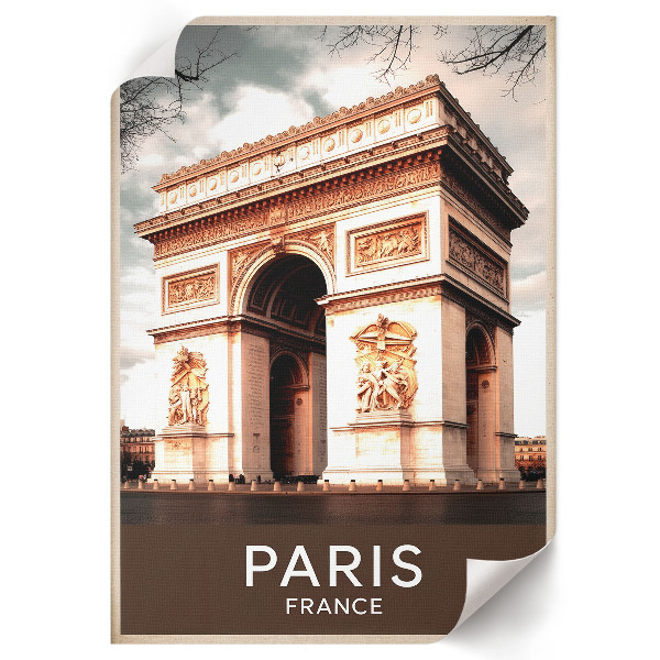 Decorative poster featuring a triumphal arch