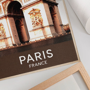 Decorative poster featuring a triumphal arch