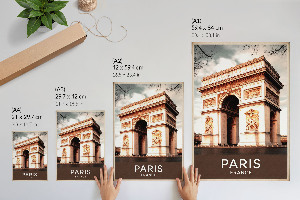 Decorative poster featuring a triumphal arch