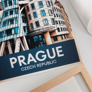 Wall art featuring Prague architecture