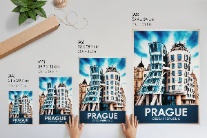 Wall art featuring Prague architecture