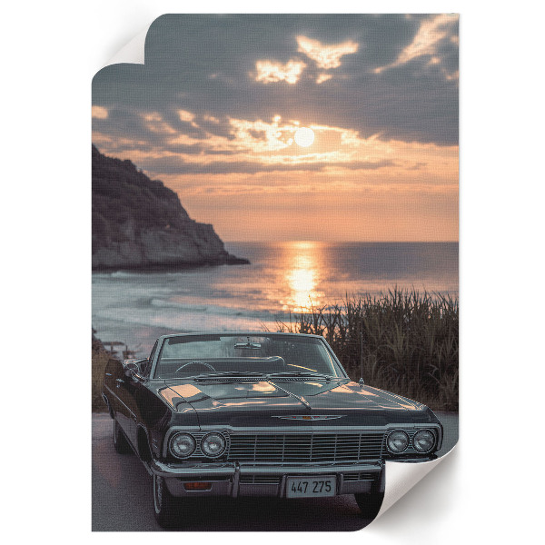 Wall art titled "The West and the Car"