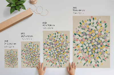 Wall print Colorful bouquet