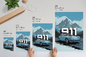 Art print Mountain riding