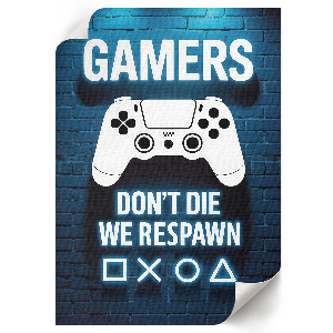 Decorative gaming poster