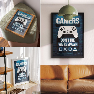 Decorative gaming poster