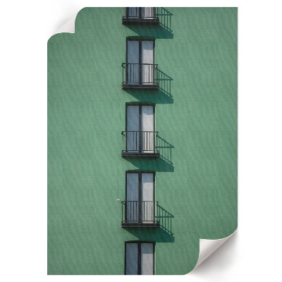 Wall print Green facade