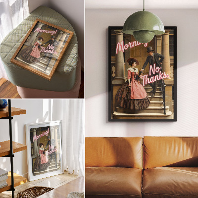 Wall art Morning! No thanks