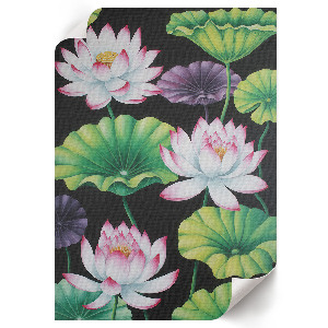 Art print of lotus flowers