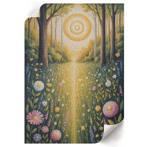 Decorative poster Sunny forest