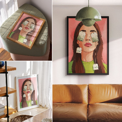 Wall art Relax with tea