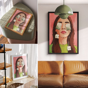 Wall art Relax with tea