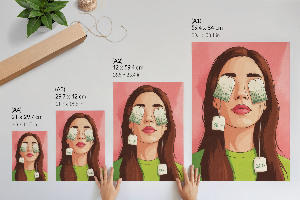 Wall art Relax with tea