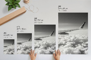 Art print Flight in the clouds
