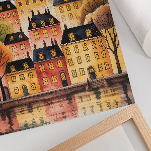 Decorative poster Night city