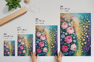 Flower painting wall art