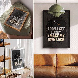 Decorative poster Motivation text