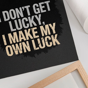 Decorative poster Motivation text