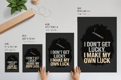 Decorative poster Motivation text