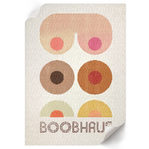 Poster featuring Boobhaus graphic artwork