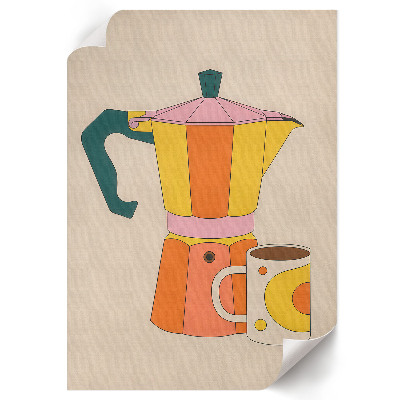 Art print Coffee pot mug