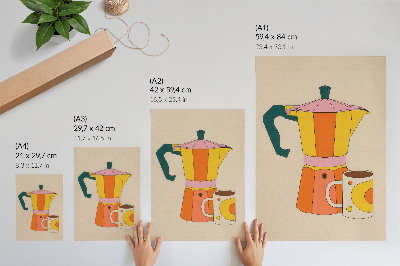 Art print Coffee pot mug