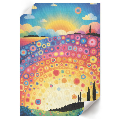 Wall print Rainbow patterns