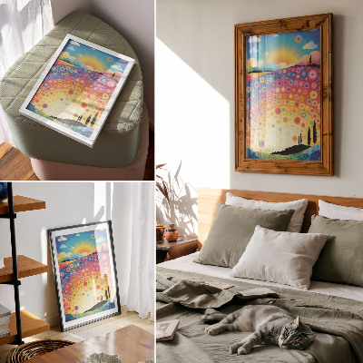 Wall print Rainbow patterns