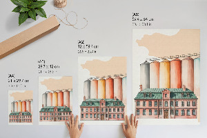 Decorative poster Industrial architecture