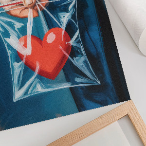 Wall art Heart in a bag