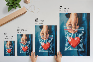 Wall art Heart in a bag