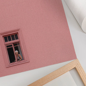 Wall print Pink window