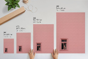 Wall print Pink window