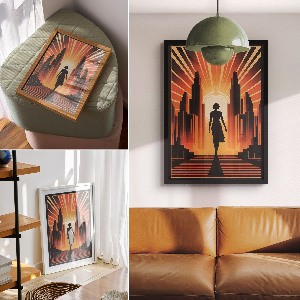 Decorative poster City dream