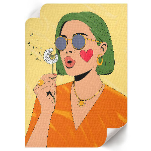 Colorful portrait wall art