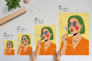 Wall art Colorful portrait