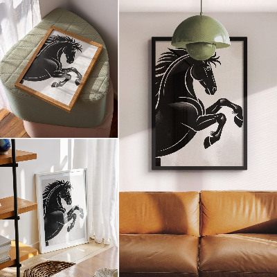 Wall print Dark horse