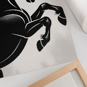Wall print Dark horse