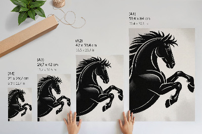 Wall print Dark horse